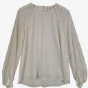 Witchery Vanilla Button Detail Semi Sheer Top Size 10 by SwapUp-Online Second Hand Store-Online Thrift Store