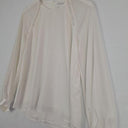 Witchery Vanilla Button Detail Semi Sheer Top Size 10 by SwapUp-Online Second Hand Store-Online Thrift Store