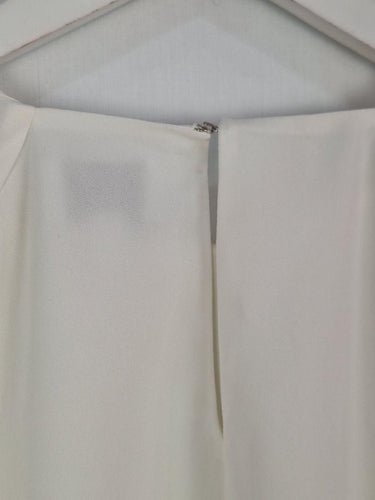 Witchery Vanilla Button Detail Semi Sheer Top Size 10 by SwapUp-Online Second Hand Store-Online Thrift Store