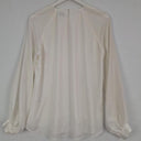 Witchery Vanilla Button Detail Semi Sheer Top Size 10 by SwapUp-Online Second Hand Store-Online Thrift Store