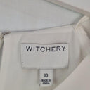 Witchery Vanilla Button Detail Semi Sheer Top Size 10 by SwapUp-Online Second Hand Store-Online Thrift Store