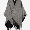 Seed Hounds Tooth Fringed Shawl Cardigan Size OSFA by SwapUp-Online Second Hand Store-Online Thrift Store