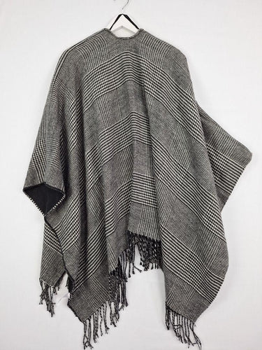 Seed Hounds Tooth Fringed Shawl Cardigan Size OSFA by SwapUp-Online Second Hand Store-Online Thrift Store