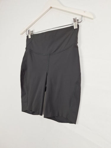 Lululemon Charcoal Overlocked edge Activewear Shorts Size 10 by SwapUp-Online Second Hand Store-Online Thrift Store