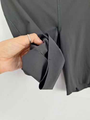 Lululemon Charcoal Overlocked edge Activewear Shorts Size 10 by SwapUp-Online Second Hand Store-Online Thrift Store
