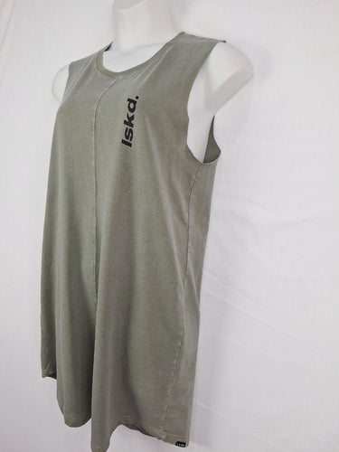 LSKD Grey Distressed Tank Mini Shorts Size 14 by SwapUp-Online Second Hand Store-Online Thrift Store