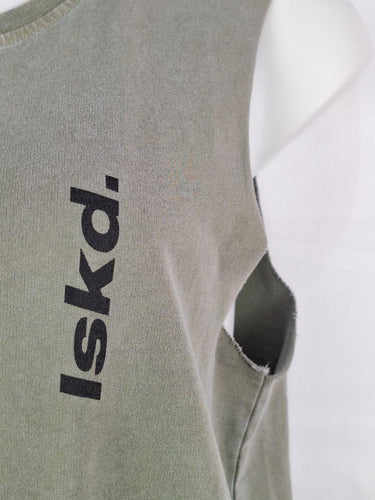 LSKD Grey Distressed Tank Mini Shorts Size 14 by SwapUp-Online Second Hand Store-Online Thrift Store