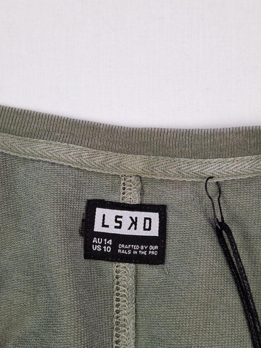 LSKD Grey Distressed Tank Mini Shorts Size 14 by SwapUp-Online Second Hand Store-Online Thrift Store