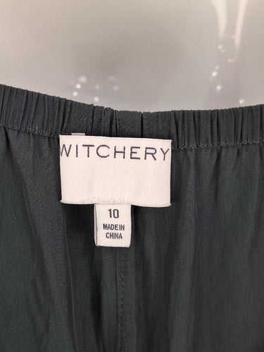 Witchery Khaki Halter Neck Jumpsuit Size 10 by SwapUp-Online Second Hand Store-Online Thrift Store