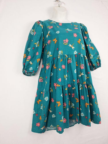 Princess Highway Teal Butterfly Garden Midi Dress Size 12 by SwapUp-Online Second Hand Store-Online Thrift Store