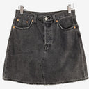 Levi's Washed Black Denim Mini Skirt Size 10 by SwapUp-Online Second Hand Store-Online Thrift Store