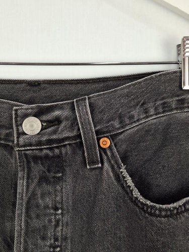 Levi's Washed Black Denim Mini Skirt Size 10 by SwapUp-Online Second Hand Store-Online Thrift Store