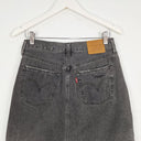 Levi's Washed Black Denim Mini Skirt Size 10 by SwapUp-Online Second Hand Store-Online Thrift Store