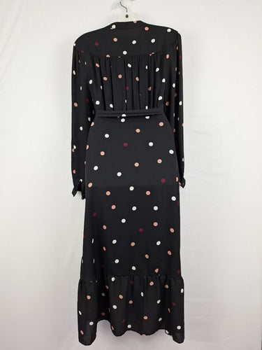 Kate Spade Autumn Polka Dot Wrap Maxi Dress Size 8 by SwapUp-Online Second Hand Store-Online Thrift Store