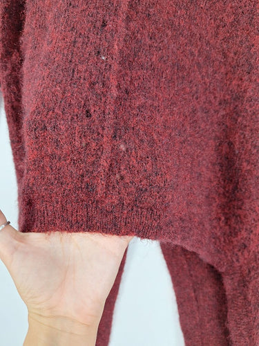 Sass & Bide Shimmering Wine Red Split Back Jumper Size XXS by SwapUp-Online Second Hand Store-Online Thrift Store