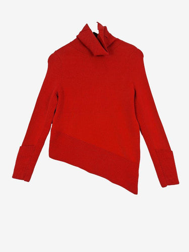 Sass & Bide Asymmetrical Strawberry Ribbed Jumper Size XXS by SwapUp-Online Second Hand Store-Online Thrift Store