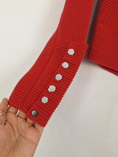 Sass & Bide Asymmetrical Strawberry Ribbed Jumper Size XXS by SwapUp-Online Second Hand Store-Online Thrift Store