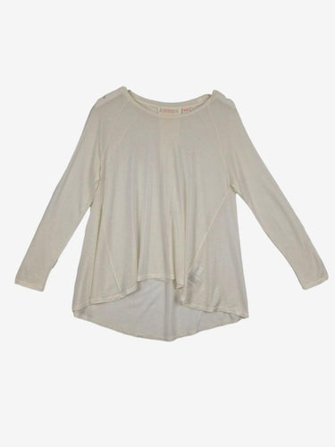 Sass & Bide Cream Relaxed Longsleeve Top Size XXS by SwapUp-Online Second Hand Store-Online Thrift Store