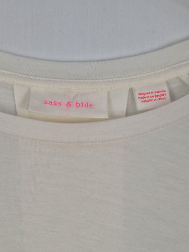 Sass & Bide Cream Relaxed Longsleeve Top Size XXS by SwapUp-Online Second Hand Store-Online Thrift Store