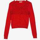 Alannah Hill Diamond Beaded Warm Pink Cardigan Size 8 by SwapUp-Online Second Hand Store-Online Thrift Store
