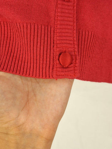 Alannah Hill Diamond Beaded Warm Pink Cardigan Size 8 by SwapUp-Online Second Hand Store-Online Thrift Store