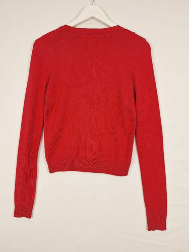 Alannah Hill Diamond Beaded Warm Pink Cardigan Size 8 by SwapUp-Online Second Hand Store-Online Thrift Store