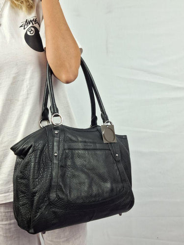 Oroton Pebble Leather Everyday Tote Bag by SwapUp-Online Second Hand Store-Online Thrift Store