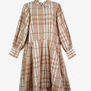 Zoe Kratzmann Mocha Button-up Plaid Dress Size 10 by SwapUp-Online Second Hand Store-Online Thrift Store