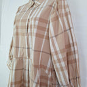 Zoe Kratzmann Mocha Button-up Plaid Dress Size 10 by SwapUp-Online Second Hand Store-Online Thrift Store