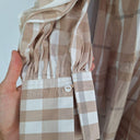 Zoe Kratzmann Mocha Button-up Plaid Dress Size 10 by SwapUp-Online Second Hand Store-Online Thrift Store