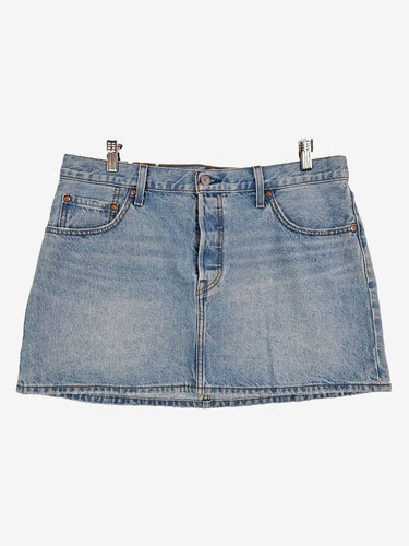 Levi's Light Wash Icon Denim Mini Skirt Size 14 by SwapUp-Online Second Hand Store-Online Thrift Store