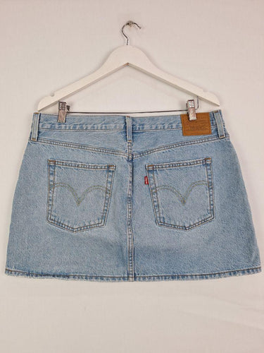 Levi's Light Wash Icon Denim Mini Skirt Size 14 by SwapUp-Online Second Hand Store-Online Thrift Store