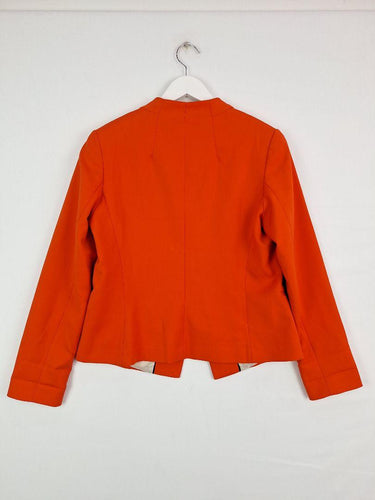 Veronika Maine Vibrant Collarless Work Blazer Size 12 by SwapUp-Online Second Hand Store-Online Thrift Store