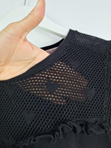 Review Pretty Frilled Everyday Knit Top Size 12 by SwapUp-Online Second Hand Store-Online Thrift Store
