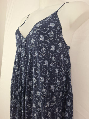 Seafolly Navy Floral Flowy Dress Size M by SwapUp-Online Second Hand Store-Online Thrift Store