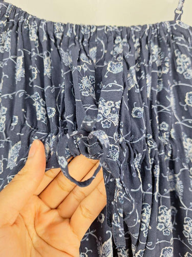 Seafolly Navy Floral Flowy Dress Size M by SwapUp-Online Second Hand Store-Online Thrift Store