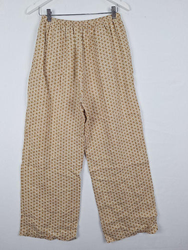 Seed Earthy Geometric Light Linen Pants Size 8 by SwapUp-Online Second Hand Store-Online Thrift Store