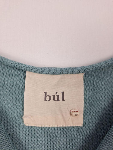 Bul Sea Blue Rolled Hem Top Size 10 by SwapUp-Online Second Hand Store-Online Thrift Store