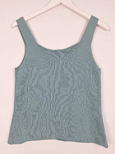 Bul Sea Blue Rolled Hem Top Size 10 by SwapUp-Online Second Hand Store-Online Thrift Store