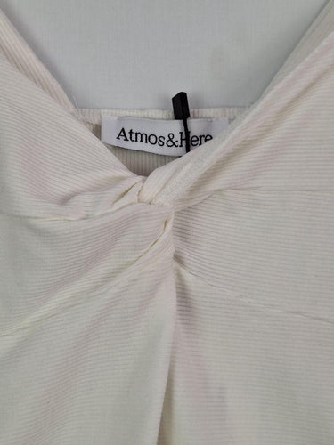 Atmos & Here White Twist Front Tank Top Size 8 by SwapUp-Online Second Hand Store-Online Thrift Store