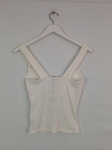 Atmos & Here White Twist Front Tank Top Size 8 by SwapUp-Online Second Hand Store-Online Thrift Store