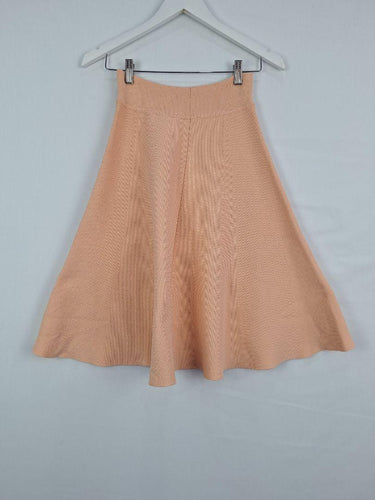 Scanlan Theodore Peach Knitted Circle Skirt Size M by SwapUp-Online Second Hand Store-Online Thrift Store