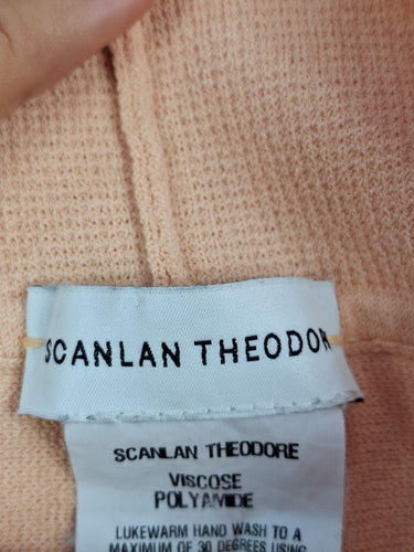 Scanlan Theodore Peach Knitted Circle Skirt Size M by SwapUp-Online Second Hand Store-Online Thrift Store