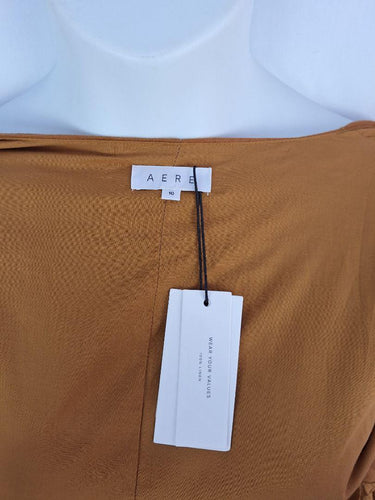 Aere Cinnamon Tiered Linen Dress Size 10 by SwapUp-Online Second Hand Store-Online Thrift Store