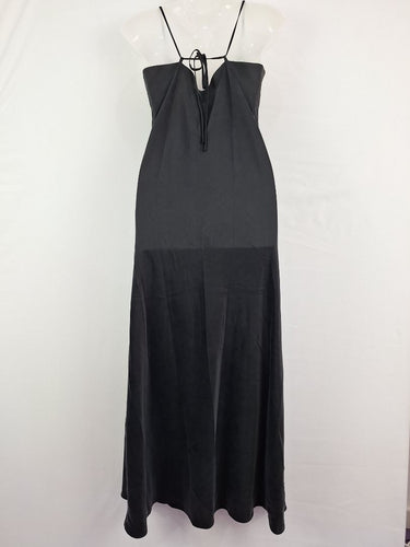 Assembly Label Luxe Silk Tie Strap Maxi Dress Size 10 by SwapUp-Online Second Hand Store-Online Thrift Store