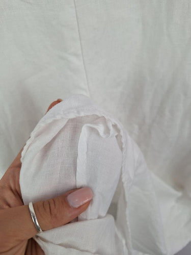 Country Road Crisp White Linen Slip Dress Size 6 by SwapUp-Online Second Hand Store-Online Thrift Store