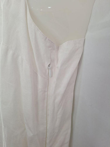 Country Road Crisp White Linen Slip Dress Size 6 by SwapUp-Online Second Hand Store-Online Thrift Store
