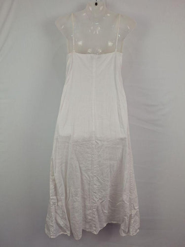Country Road Crisp White Linen Slip Dress Size 6 by SwapUp-Online Second Hand Store-Online Thrift Store