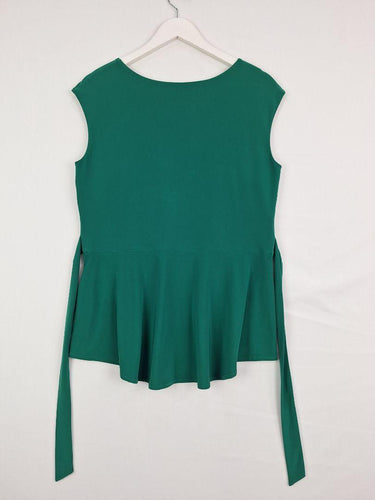 Leina Broughton Forest Green Tie Back Top Size 16 by SwapUp-Online Second Hand Store-Online Thrift Store