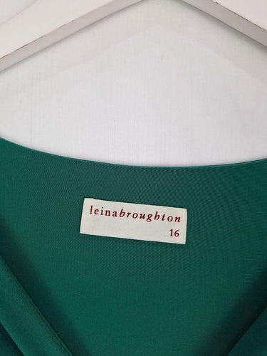 Leina Broughton Forest Green Tie Back Top Size 16 by SwapUp-Online Second Hand Store-Online Thrift Store